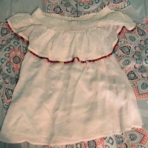 White Off The Shoulder Top